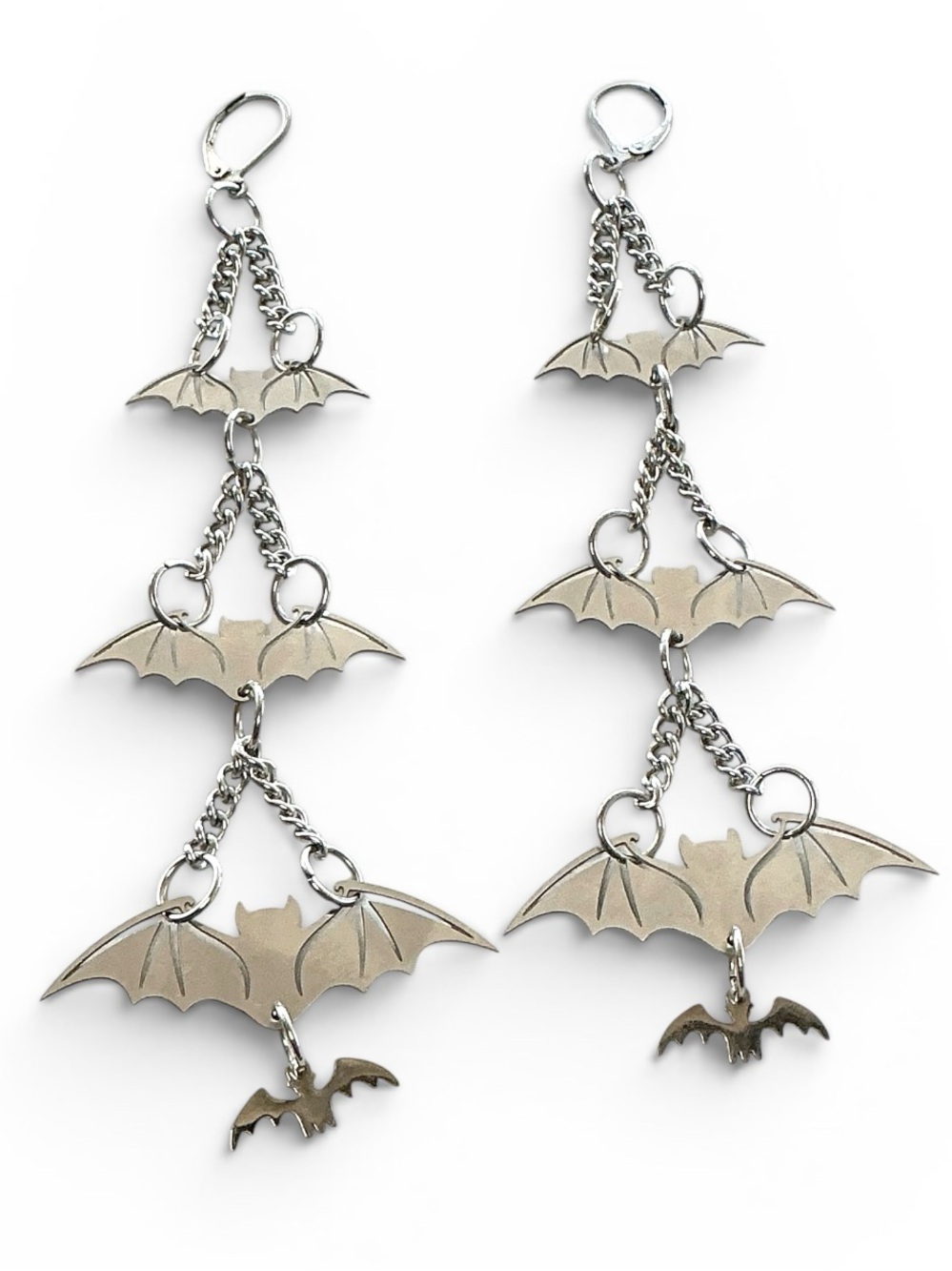 🆕 Bats, Bats, Bats Laser Cut Dangle Earrings